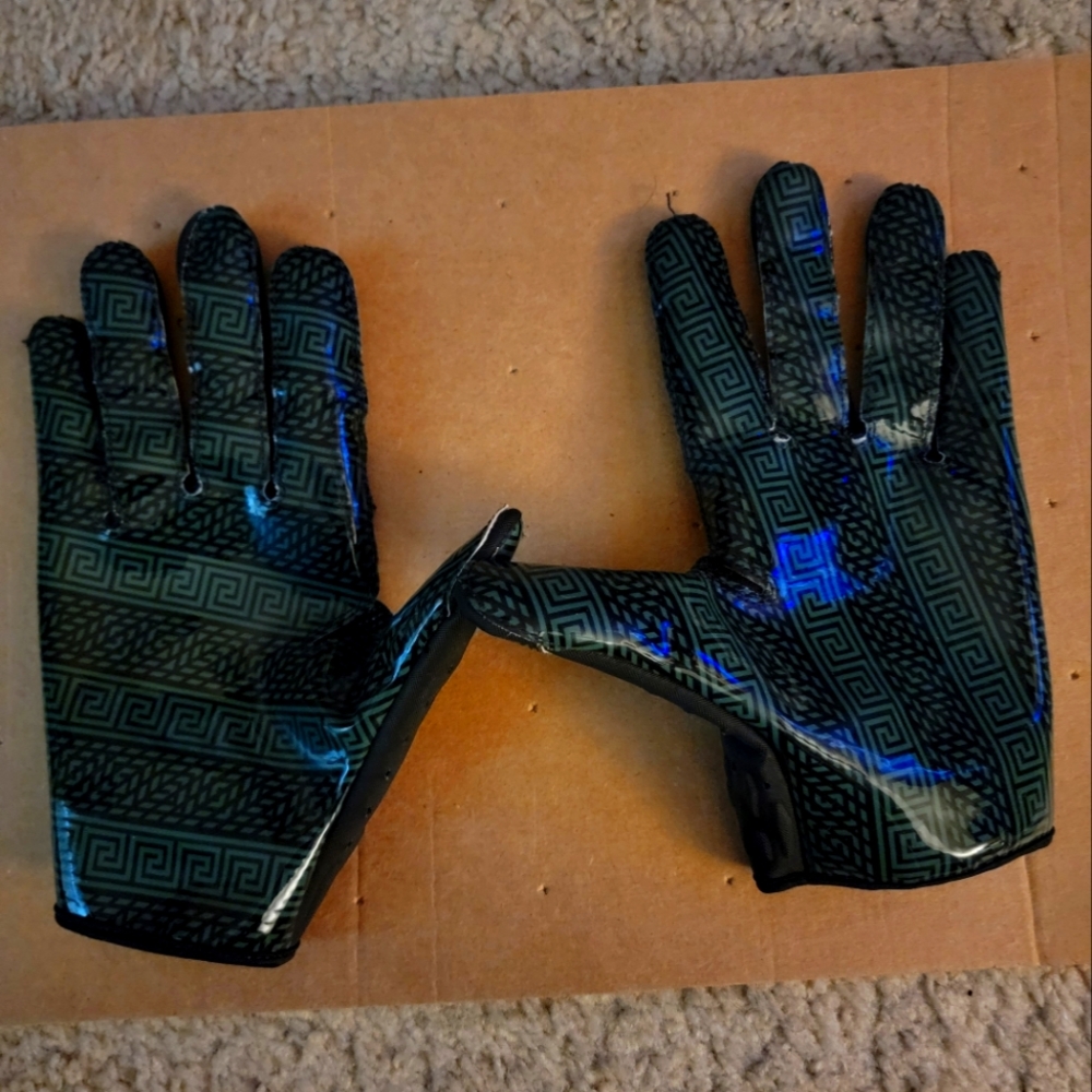 !! Mens Michigan State Spartans Football "Game Worn" Nike Gloves Size 2XL!!